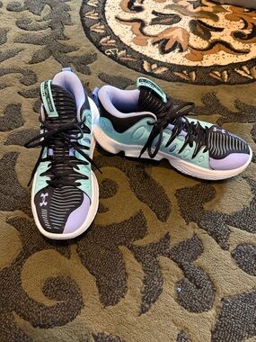 Under Armour Mint Green, Lavender & Black Training Shoes